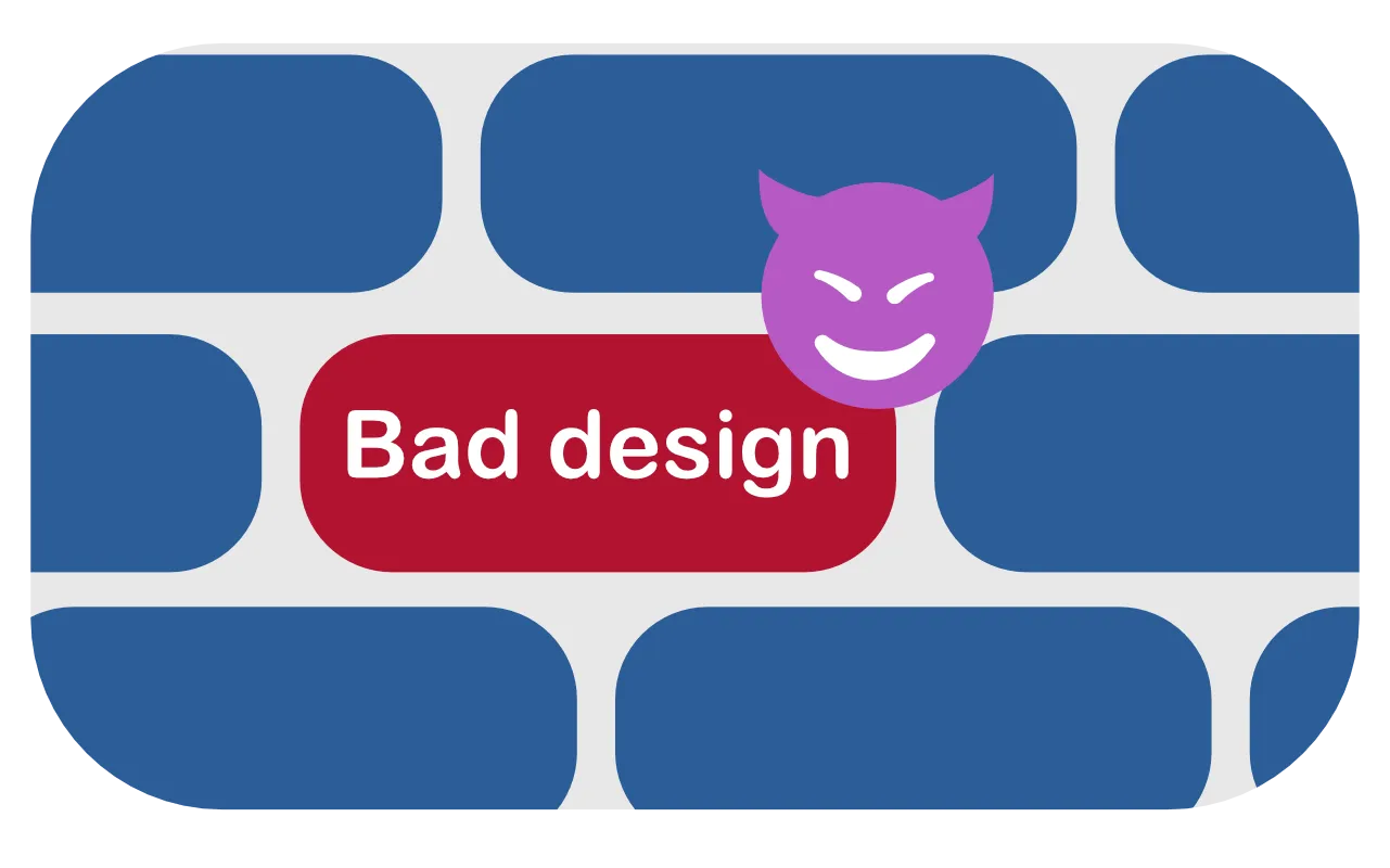 Le mauvais design d'application est source de vulnérabilités.