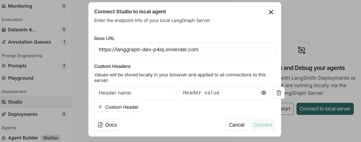 Studio base url
