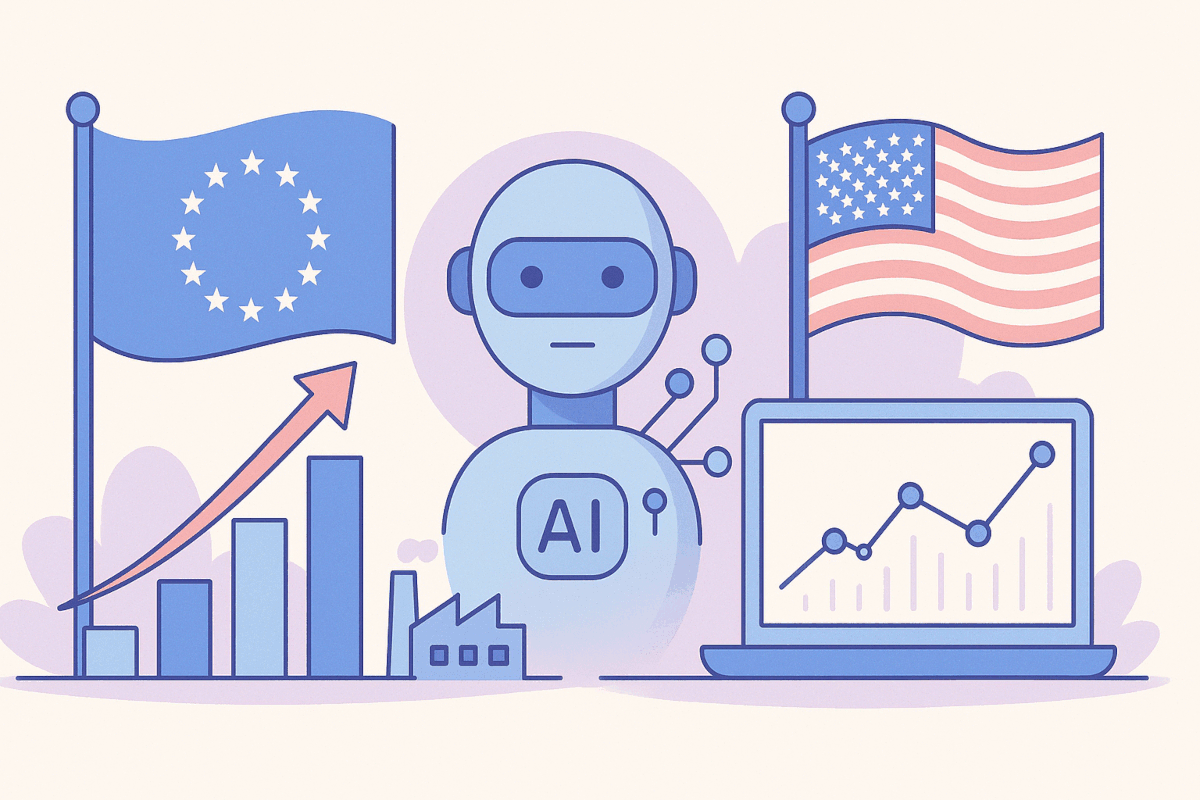 Illustration for the current article "Rapport Draghi : IA et compétitivité européenne en 2025"