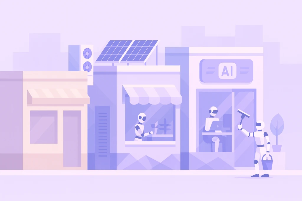 Illustration for the current article "Comment lever les freins à l’adoption de l’IA en PME ?"