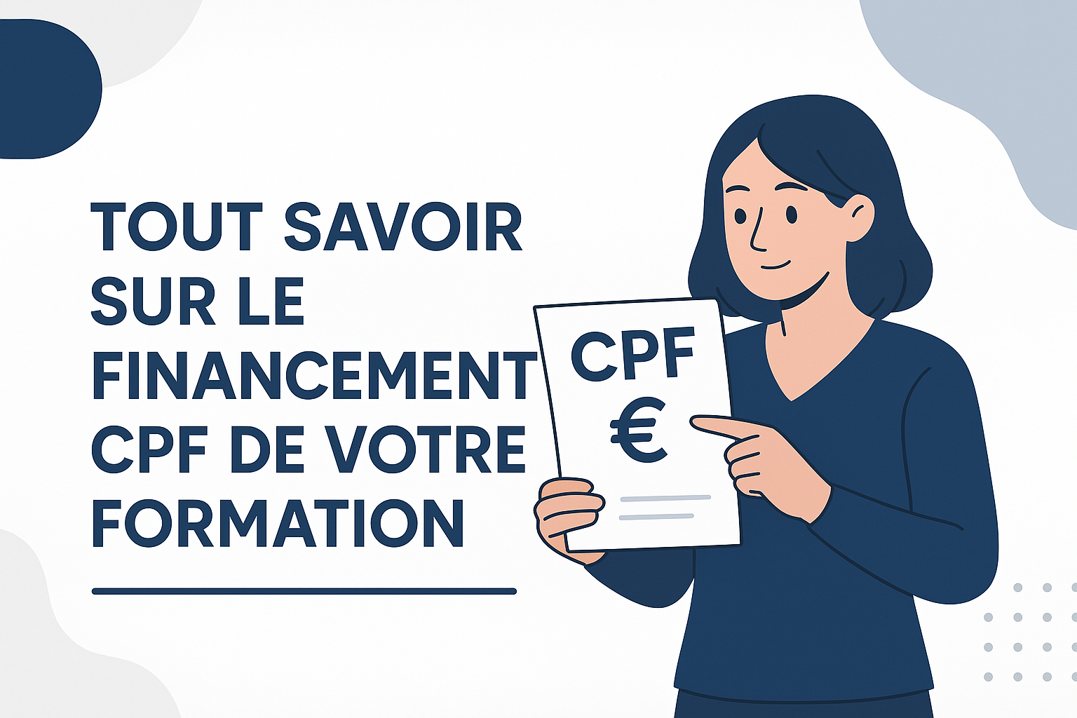 Illustration pour le contenu Tout savoir sur le financement CPF de votre formation