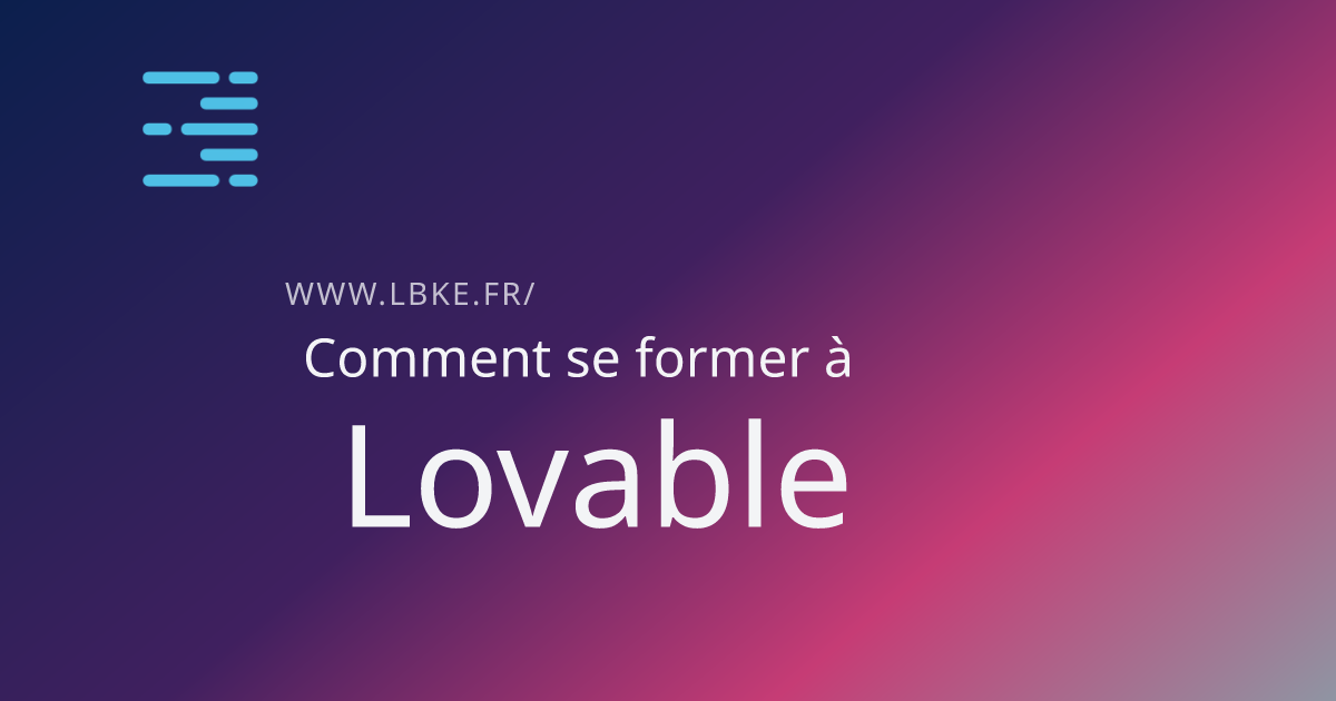 Illustration pour l'article Ressources de formation Lovable, agents IA pour vos apps